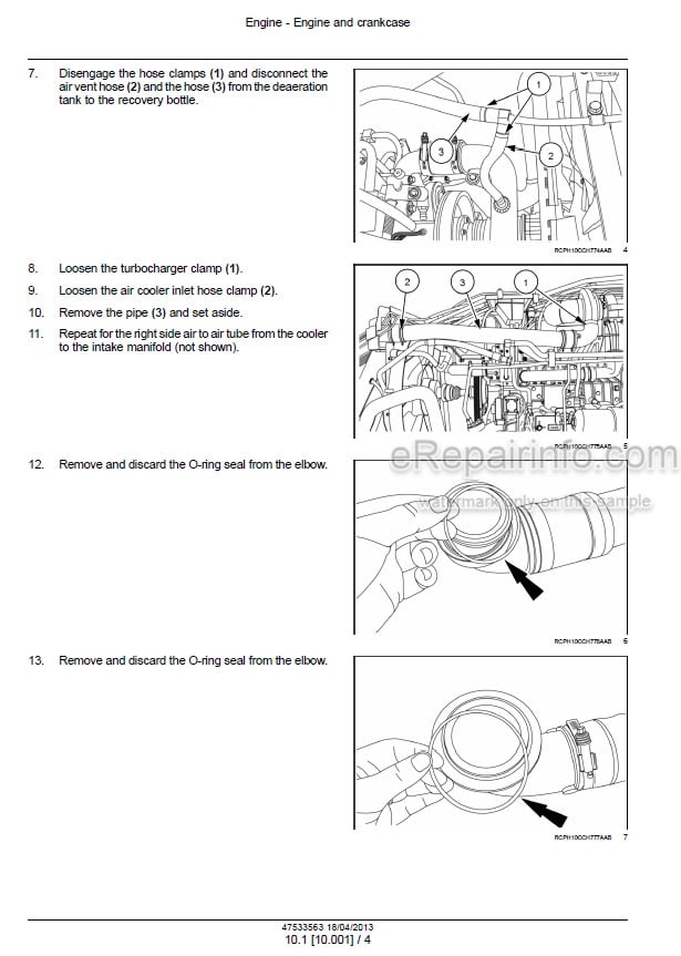 Photo 1 - Case 235 260 290 315 345 Magnum PST Service Manual Tractor