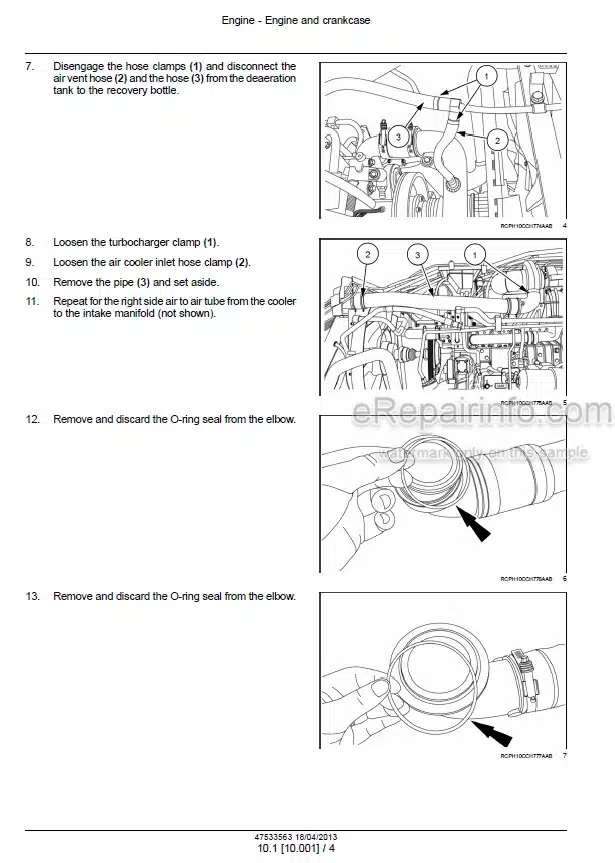 Photo 1 - Case 235 260 290 315 345 Magnum PST Service Manual Tractor