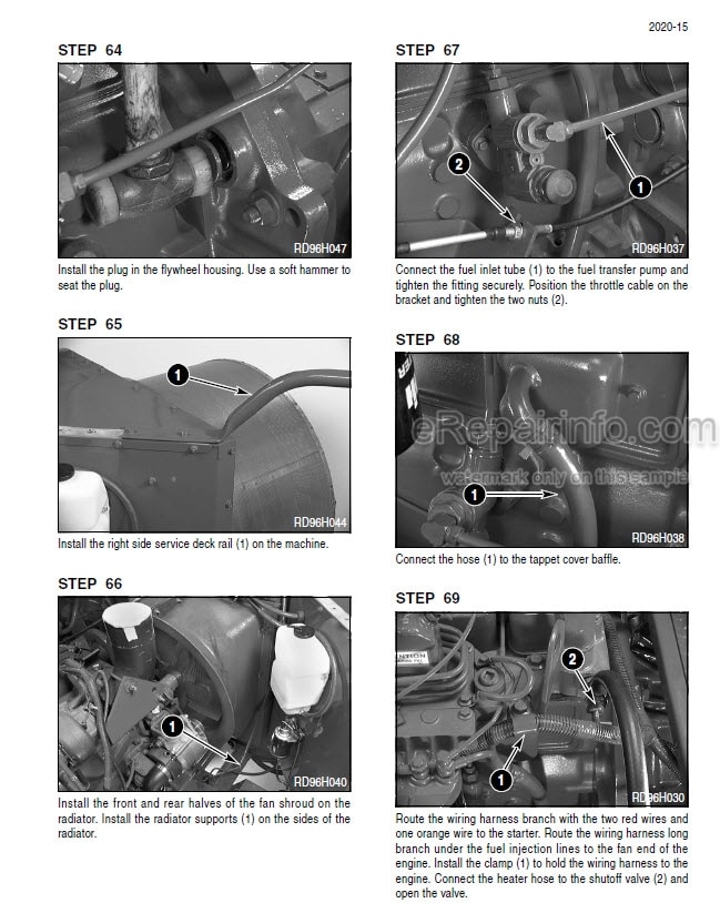 Photo 1 - Case 2377 2388 2577 2588 Service Manual Combine 84125893