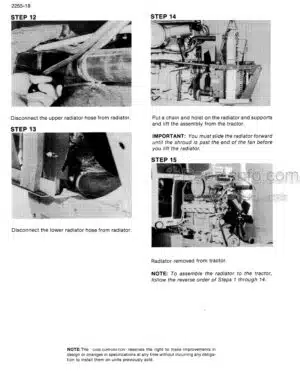 Photo 1 - Case 2394 2594 Service Manual Tractor 8-24911R0