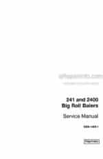 Photo 4 - Case 241 2400 Service Manual Big Roll Baler GSS14591