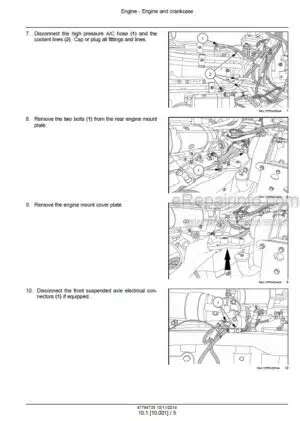 Photo 10 - Case 250 280 310 340 Magnum PST Service Manual Tractor 47794735