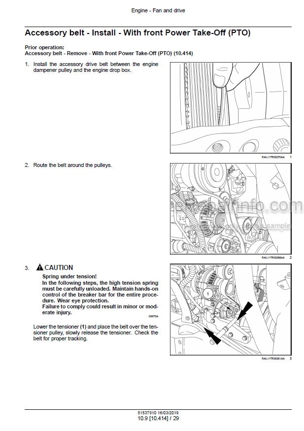 Photo 1 - Case 250 280 310 340 380 Magnum Rowtrac CVT Service Manual Tractor 51537910