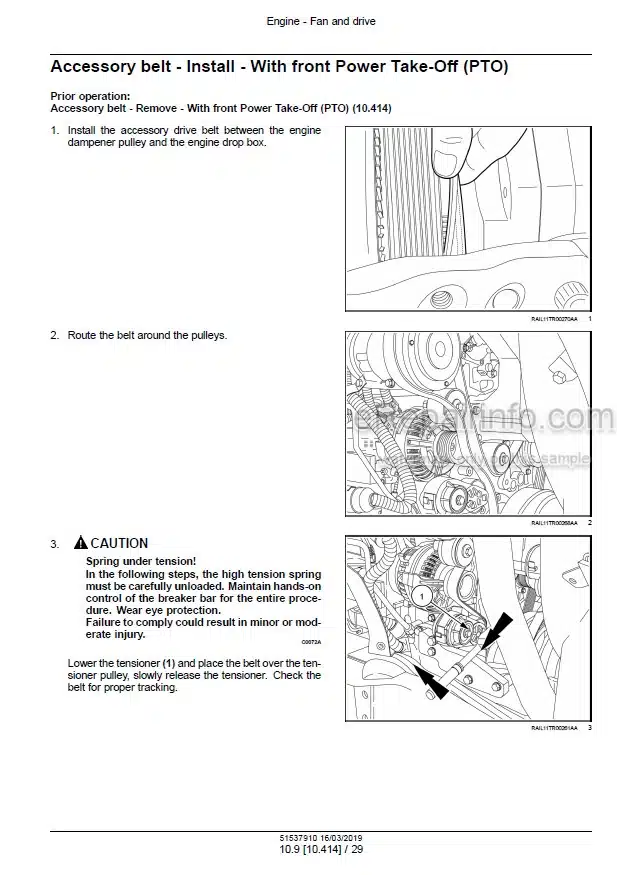 Photo 1 - Case 250 280 310 340 380 Magnum Rowtrac CVT Service Manual Tractor 51537910