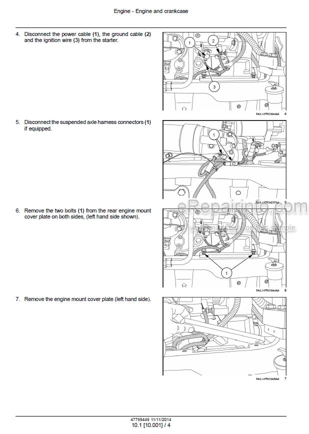 Photo 1 - Case 250 280 310 340 Magnum Rowtrac PST Service Manual Tractor 47799449