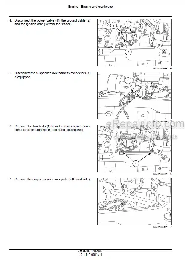 Photo 1 - Case 250 280 310 340 Magnum Rowtrac PST Service Manual Tractor 47799449