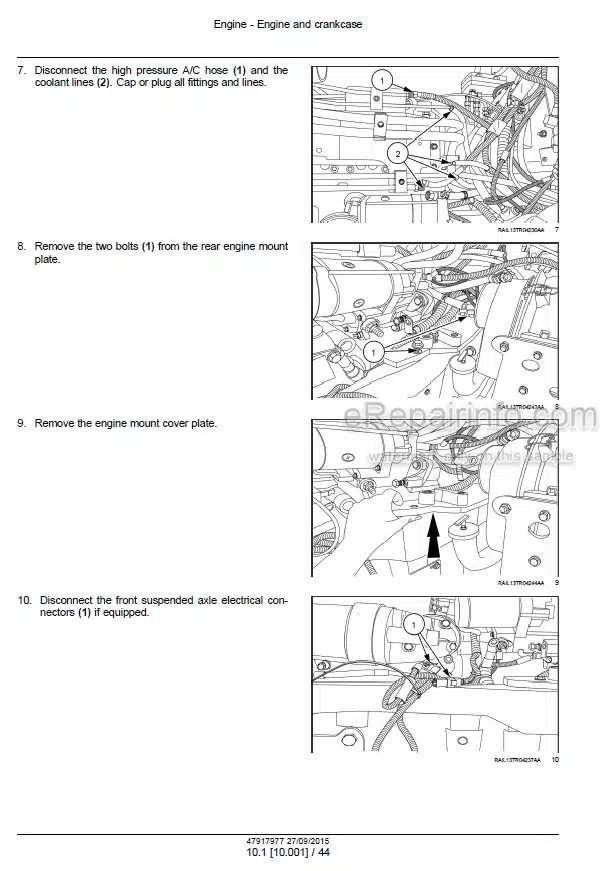 Photo 1 - Case 250 280 310 340 Magnum Rowtrac PST Service Manual Tractor 47917977