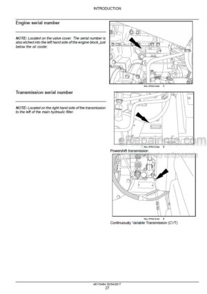 Photo 13 - Case 250 280 310 340 Magnum Rowtrac PST Service Manual Tractor 48115464