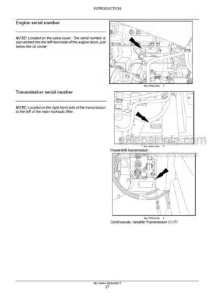 Photo 10 - Case 250 280 310 340 Magnum Rowtrac PST Service Manual Tractor 48115464