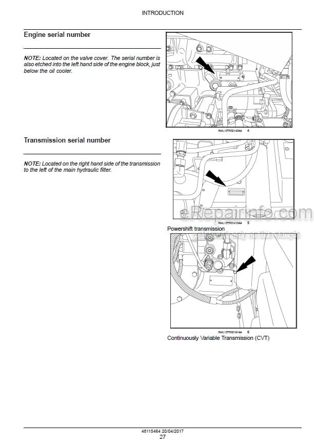 Photo 1 - Case 250 280 310 340 Magnum Rowtrac PST Service Manual Tractor 48115464