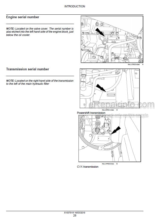 Photo 1 - Case 250 280 310 340 Magnum Rowtrac PST Service Manual Tractor 51537918