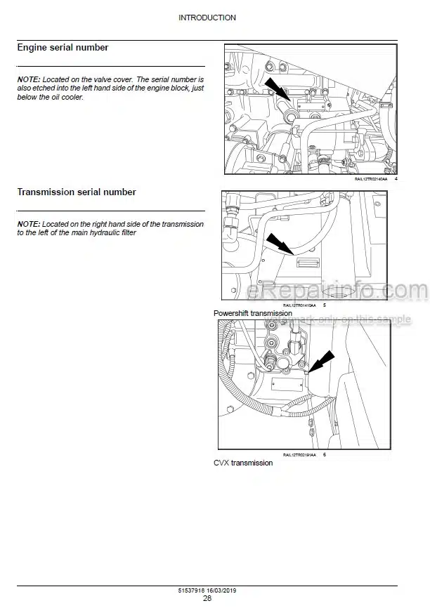 Photo 1 - Case 250 280 310 340 Magnum Rowtrac PST Service Manual Tractor 51537918