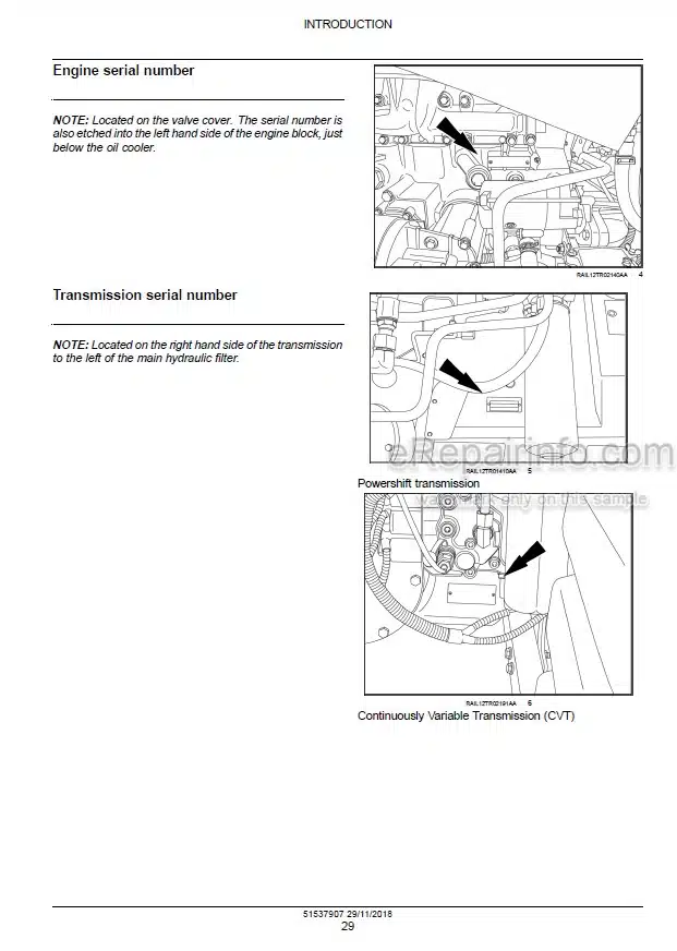 Photo 1 - Case 250 280 310 340 380 Magnum Rowtrac CVT PST Service Manual Tractor 51537909