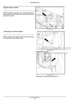 Photo 12 - Case 250 280 310 340 380 Magnum Rowtrac CVT Service Manual Tractor 47910407