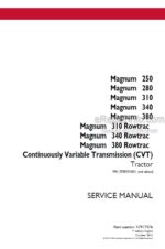 Photo 5 - Case 250 280 310 340 380 Magnum Rowtrac CVT Service Manual Tractor 47917976