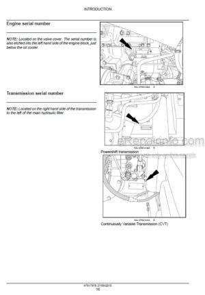 Photo 13 - Case 250 280 310 340 380 Magnum Rowtrac CVT Service Manual Tractor 47917976