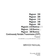 Photo 4 - Case 250 280 310 340 380 Magnum Rowtrac CVT Service Manual Tractor 48115456