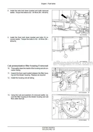 Photo 14 - Case 250 280 310 340 380 Magnum Rowtrac CVT Service Manual Tractor 51537926