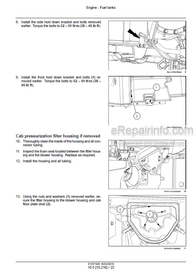 Photo 1 - Case 250 280 310 340 380 Magnum Rowtrac CVT Service Manual Tractor 51537926