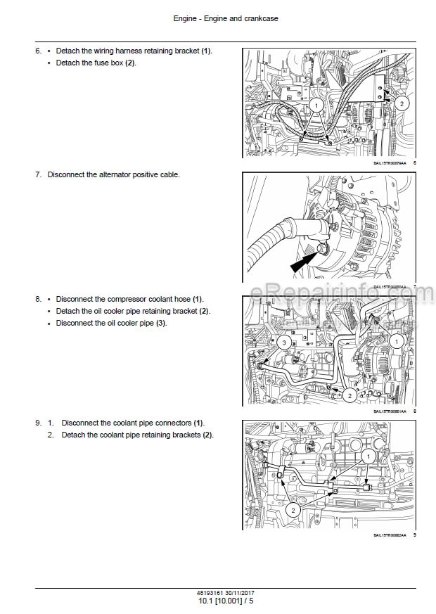 Photo 1 - Case 270CVT 300CVT Optum Tier 4B Final Service Manual Tractor 48193161