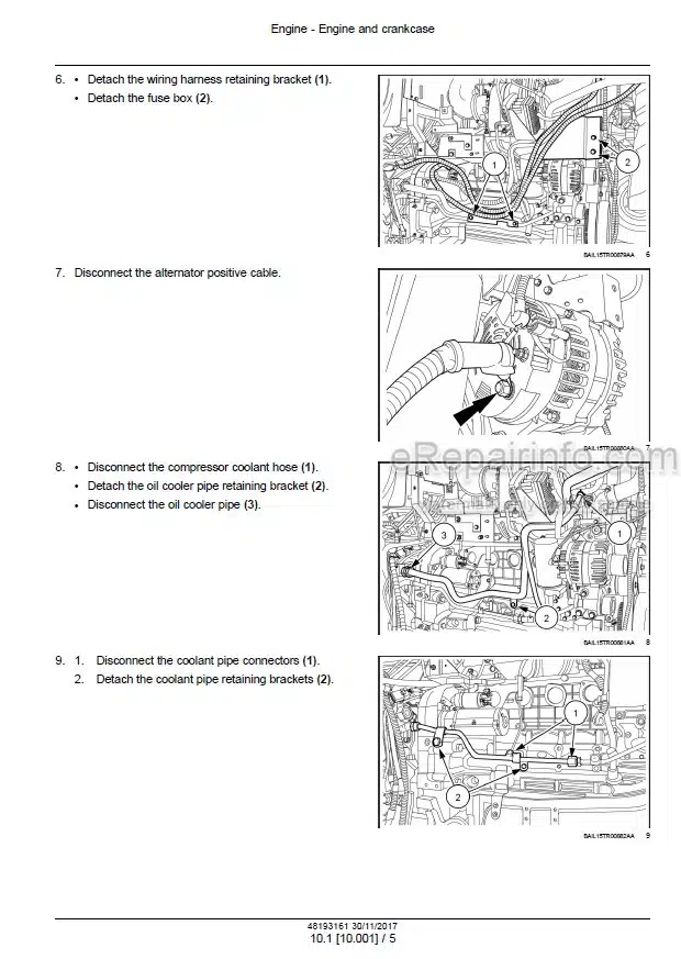 Photo 1 - Case 270CVT 300CVT Optum Tier 4B Final Service Manual Tractor 48193161