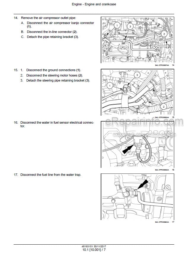 Photo 1 - Case 270CVX 300CVX Optum Stage IV Service Manual Tractor 48193151