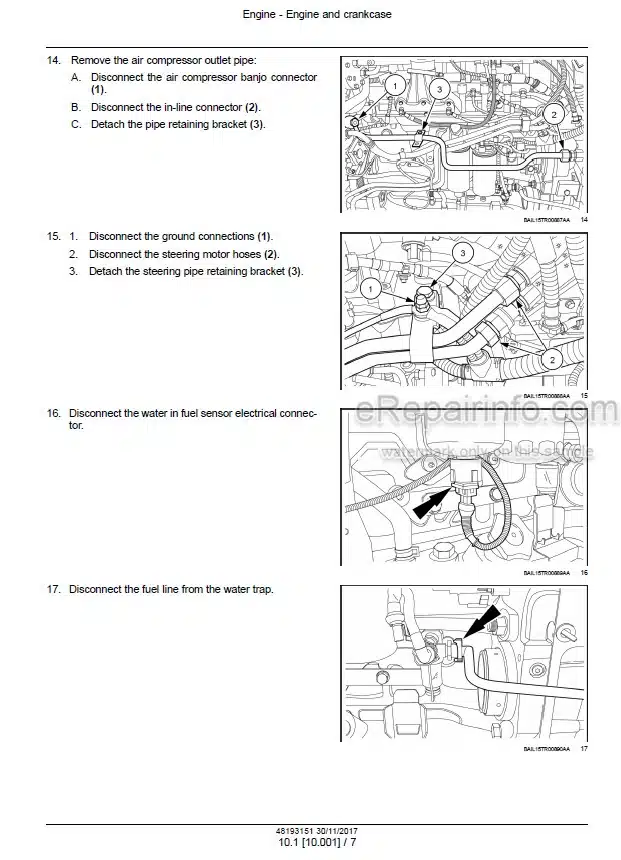 Photo 1 - Case 270CVX 300CVX Optum Stage IV Service Manual Tractor 48193151