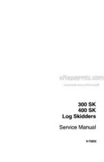 Photo 5 - Case 300 400 SK Skid King Service Manual Log Skidder 9-73832
