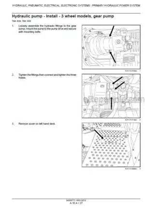 Photo 3 - Case 3030 3530 4030 4530 Titan Service Manual Floater 84559771