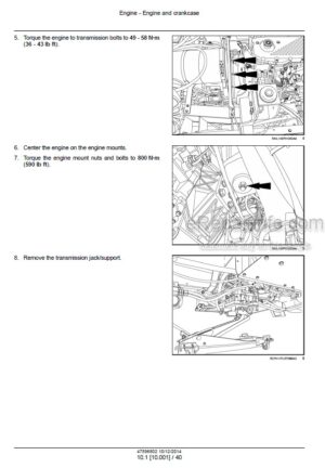 Photo 2 - Case 3040 3540 4040 4540 Titan Tier 4B Final Service Manual Floater 47596802