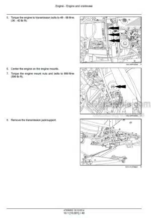 Photo 1 - Case 3040 3540 4040 4540 Titan Tier 4B Final Service Manual Floater 47596802