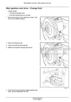 Photo 3 - Case 3050 Service Manual Grain Header 47705653