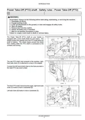 Photo 7 - Case 3152 3162 Service Manual Draper Header 48144004