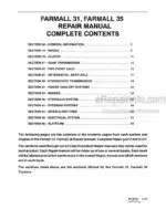 Photo 4 - Case 31 35 Farmall Service Manual Tractor 84132127