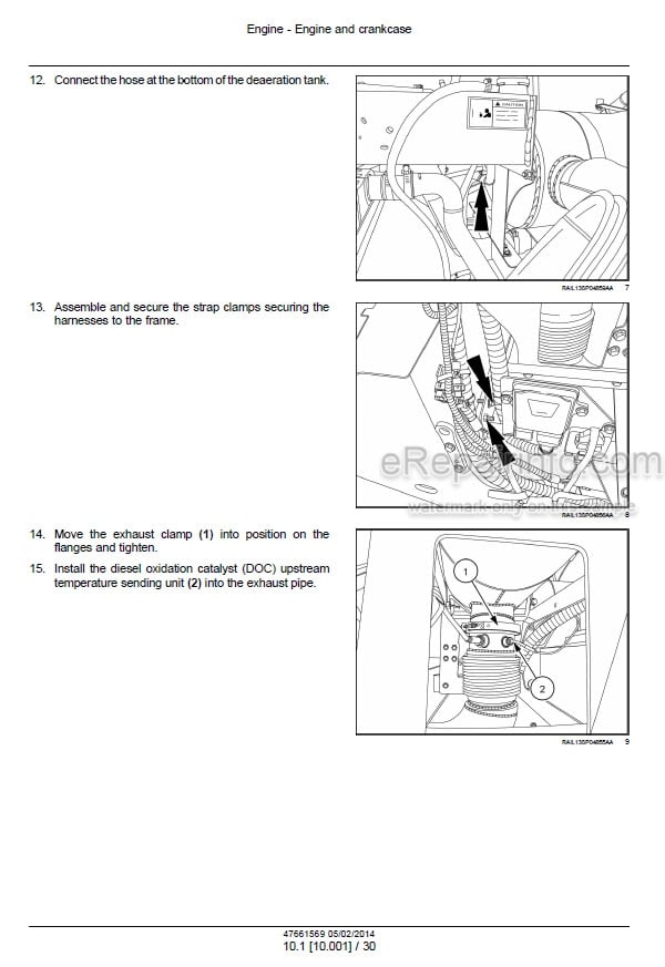 Photo 1 - Case 3240 3340 Patriot Tier 4B Final Service Manual Sprayer 47661569