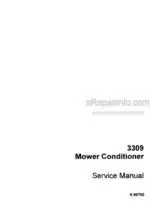 Photo 4 - Case 3309 Service Manual Mower Conditioner 8-96760