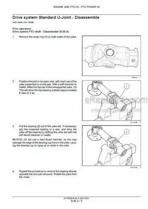 Photo 4 - Case 3406 3408 3412 3416 3418 Service Manual Corn Header 84160526