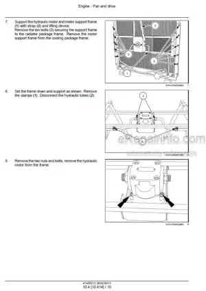 Photo 1 - Case 350 400 450 500 550 600 Steiger Quadtrack Service Manual Tractor 47488213