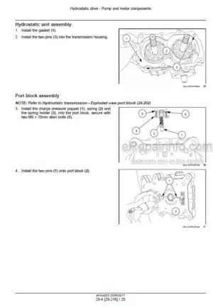 Photo 2 - Case 35C 40C Farmall Tier 4B Final Service Manual Compact Tractor 48144023