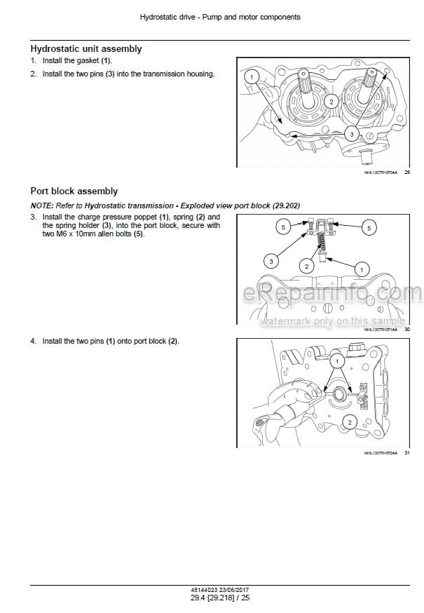 Photo 1 - Case 35C 40C Farmall Tier 4B Final Service Manual Compact Tractor 48144023