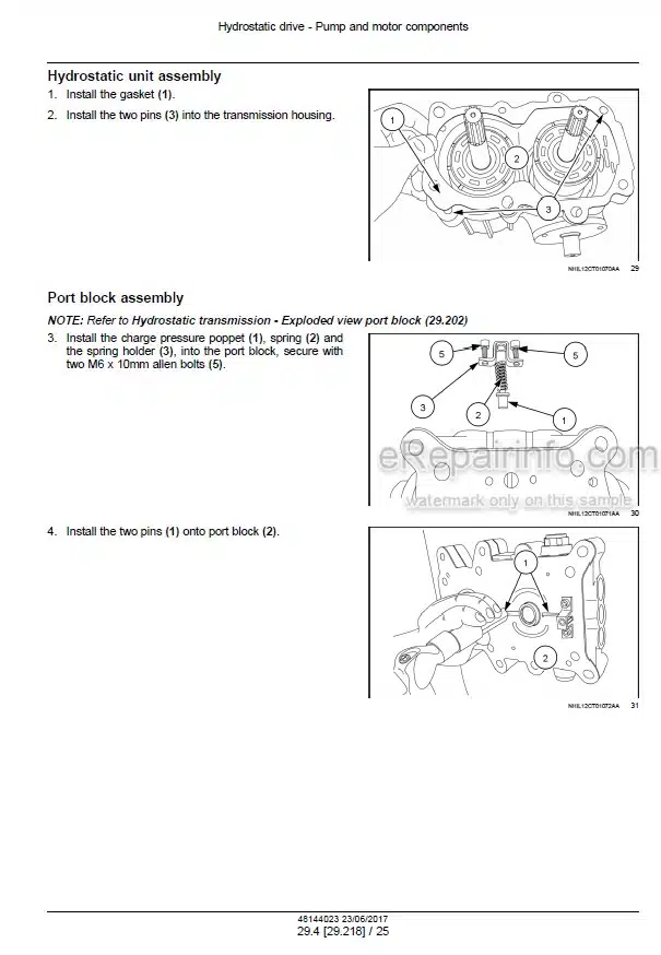 Photo 1 - Case 35C 40C Farmall Tier 4B Final Service Manual Compact Tractor 48144023