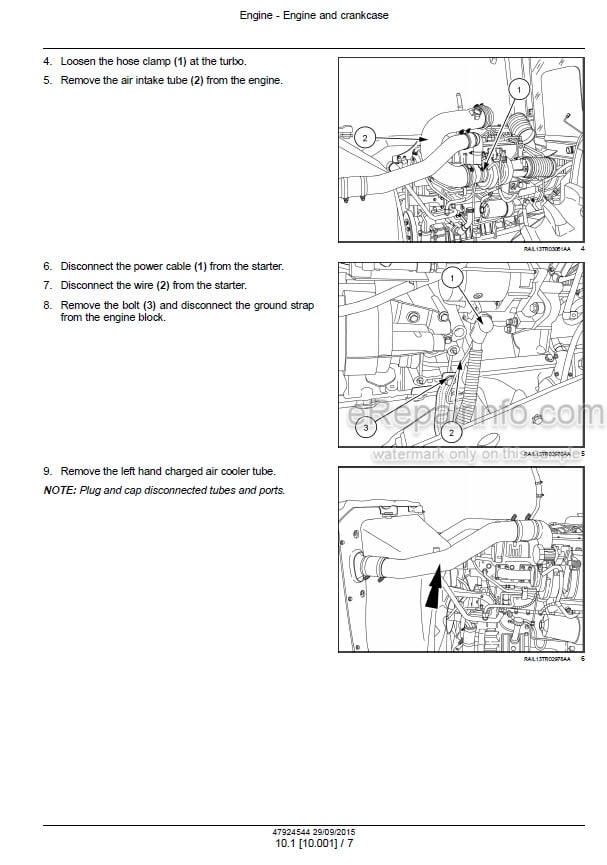 Photo 1 - Case 370 420 470 500 540 580 620 Rowtrac Steiger Quadtrac Service Manual Tractor 47924544