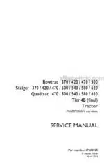 Photo 5 - Case 370 420 470 500 540 580 620 Rowtrac Steiger Quadtrac Tier 4B Final Service Manual Tractor 47680525