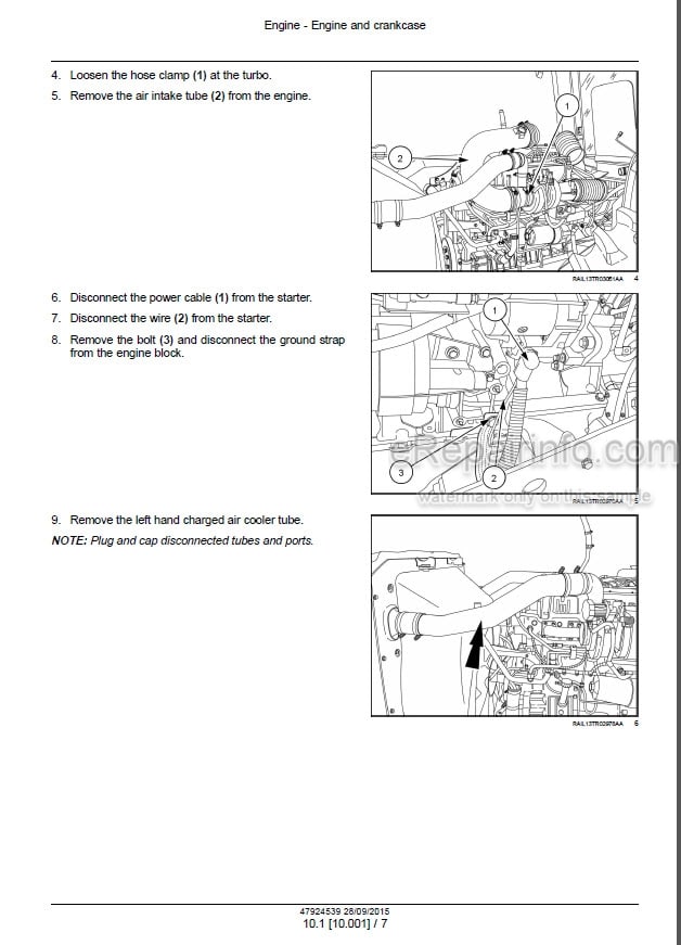 Photo 1 - Case 370 420 470 500 540 580 620 Rowtrac Steiger Quadtrac Tier 4B Final Service Manual Tractor 47924539