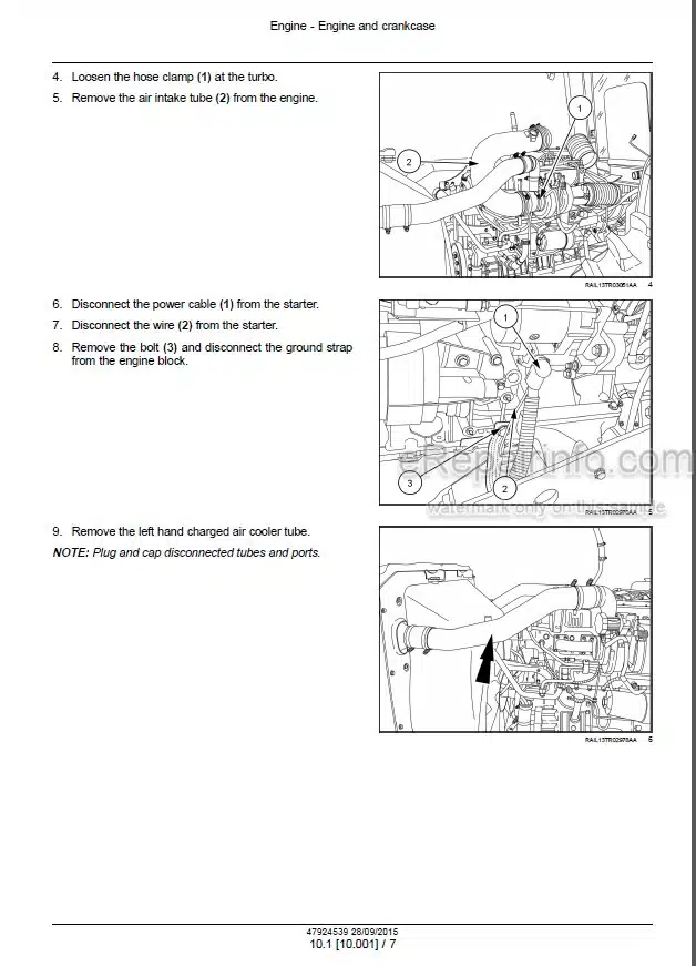 Photo 1 - Case 370 420 470 500 540 580 620 Rowtrac Steiger Quadtrac Tier 4B Final Service Manual Tractor 47924539