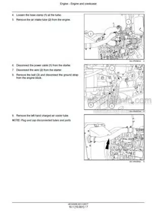 Photo 1 - Case 370 420 470 500 540 580 620 Steiger Quadtrac Stage IV Service Manual Tractor 48193200