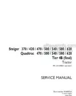 Photo 4 - Case 370 420 470 500 540 580 620 Steiger Quadtrack Tier 4B Final Service Manual Tractor 47680528