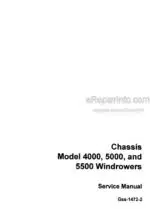 Photo 5 - Case 4000 5000 5500 Service Manual Chassis For Windrower GSS14722