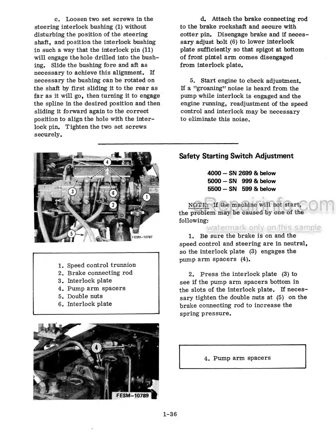 Photo 1 - Case 4000 5000 5500 Service Manual Chassis For Windrower GSS14722