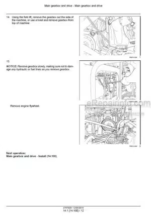 Photo 7 - Case 40B 50B Farmall Tier 3 Service Manual Compact Tractor 47698302